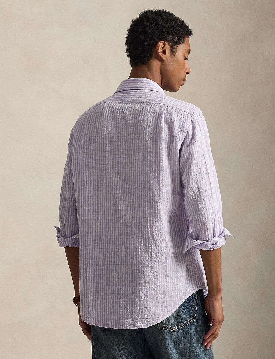 Polo Ralph Lauren - 710B16700004 - stribede skjorter - 7232c lavender wh - 5