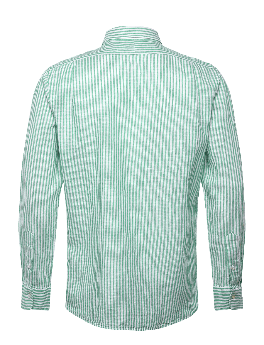 Polo Ralph Lauren - 710B16700004 - stribede skjorter - 7232d green white - 2