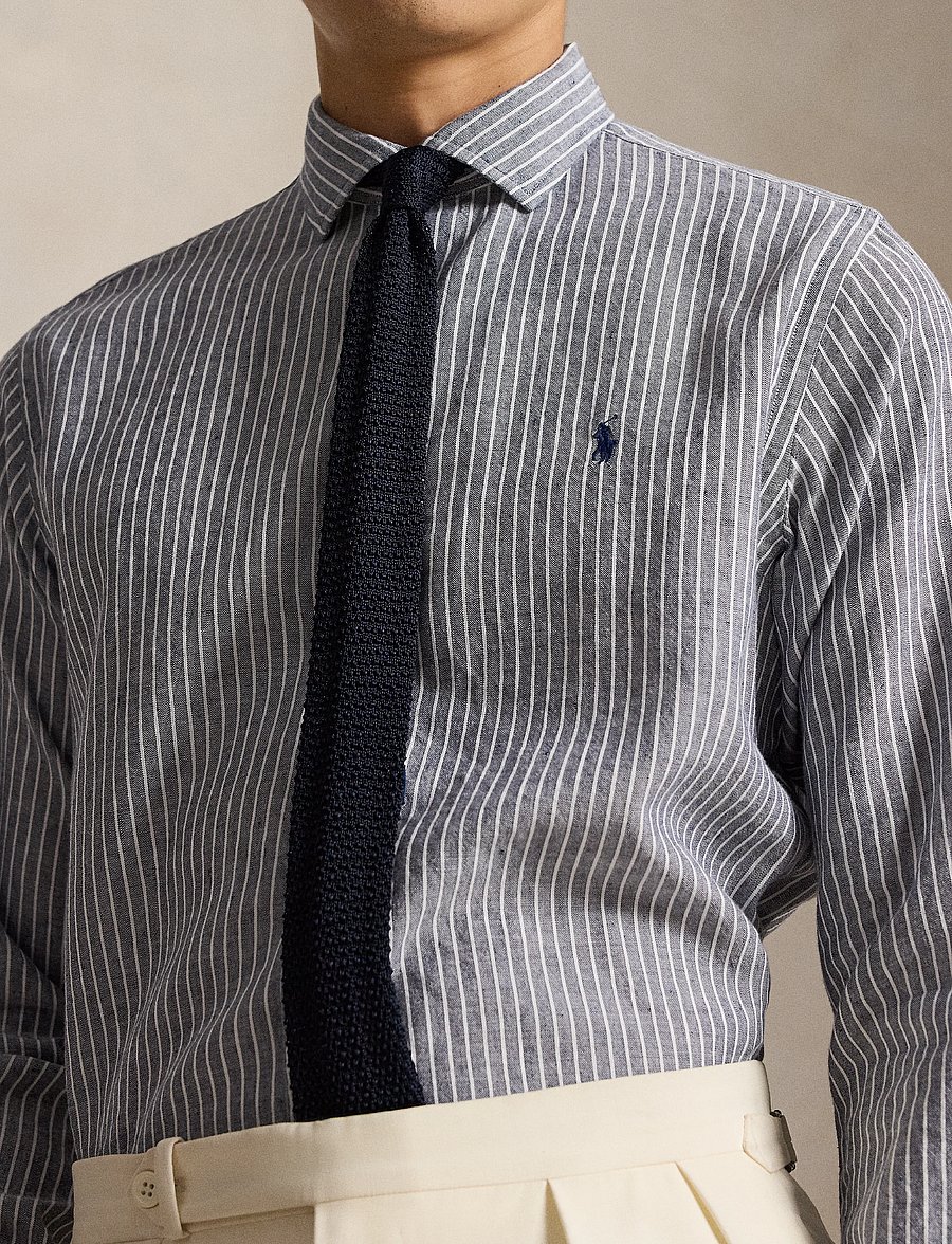 Polo Ralph Lauren - 710B16700004 - stribede skjorter - 7283a newport nav - 4