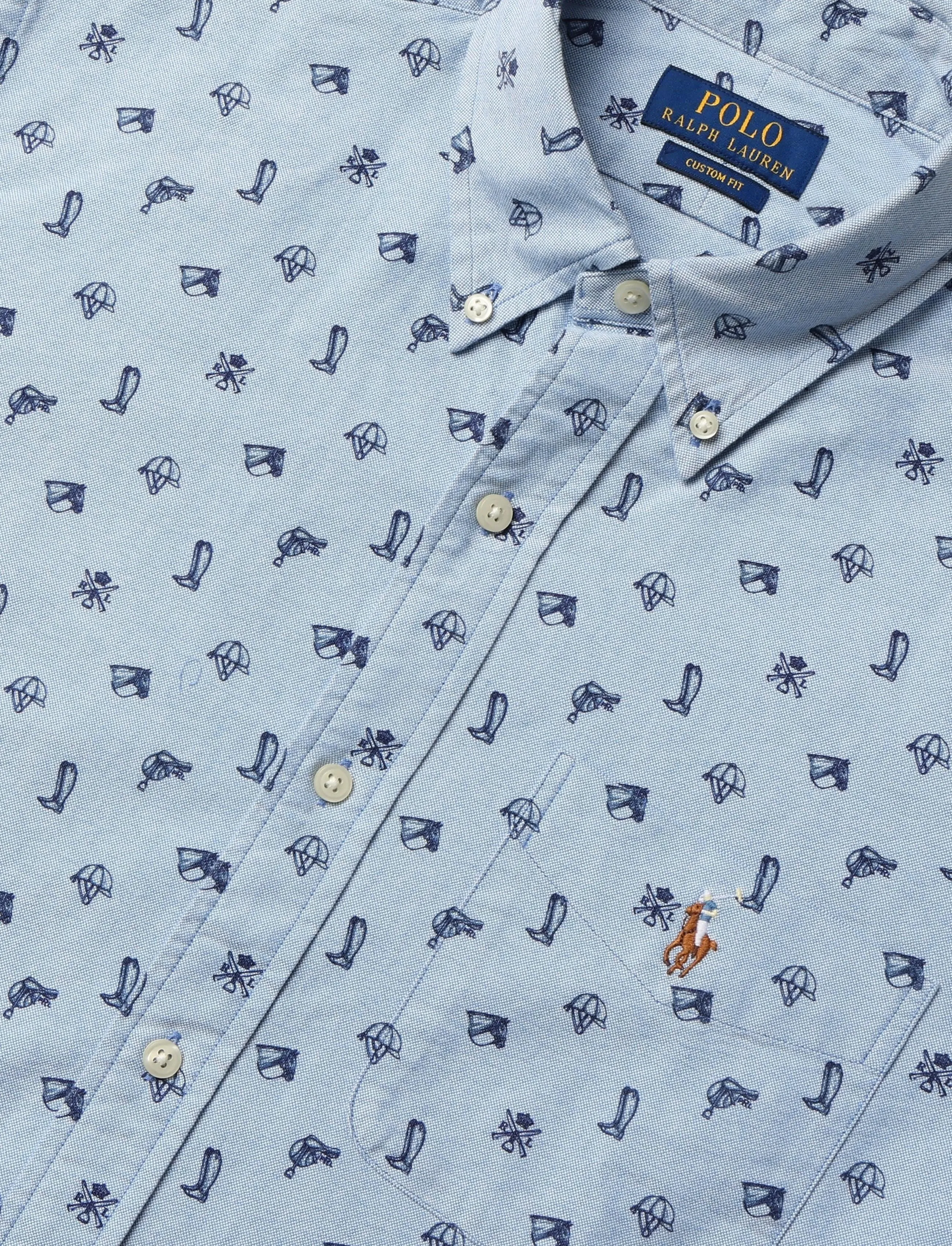 Polo Ralph Lauren - CLASSIC OXFORD-WVN-SHIRT - mønstrede skjorter - 7124 equine herit - 2