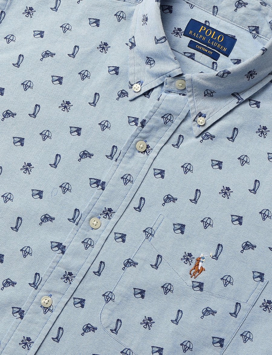 Polo Ralph Lauren - CLASSIC OXFORD-WVN-SHIRT - gemusterte hemden - 7124 equine herit - 2