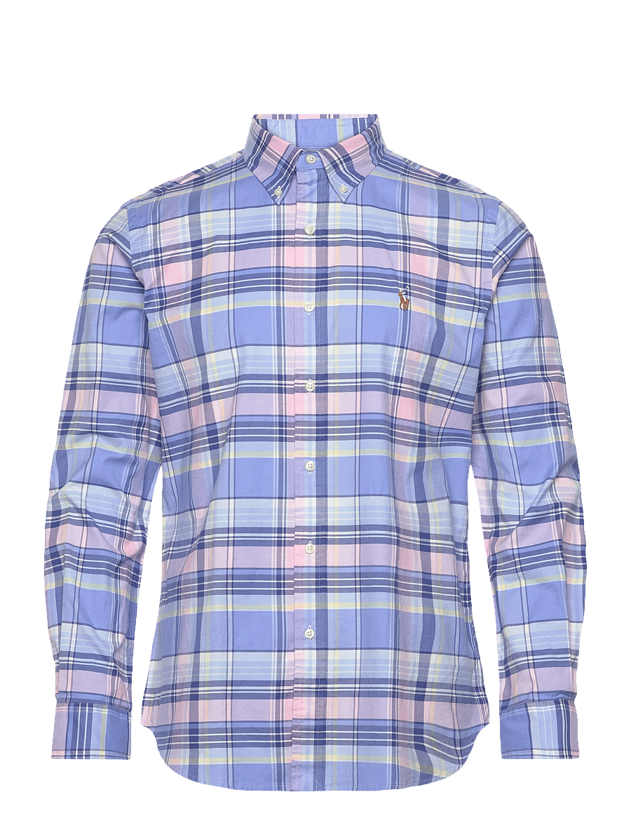 Polo Ralph Lauren - PINPOINT OXFORD-WVN-SHIRT - ternede skjorter - 7107a blue pink m - 1