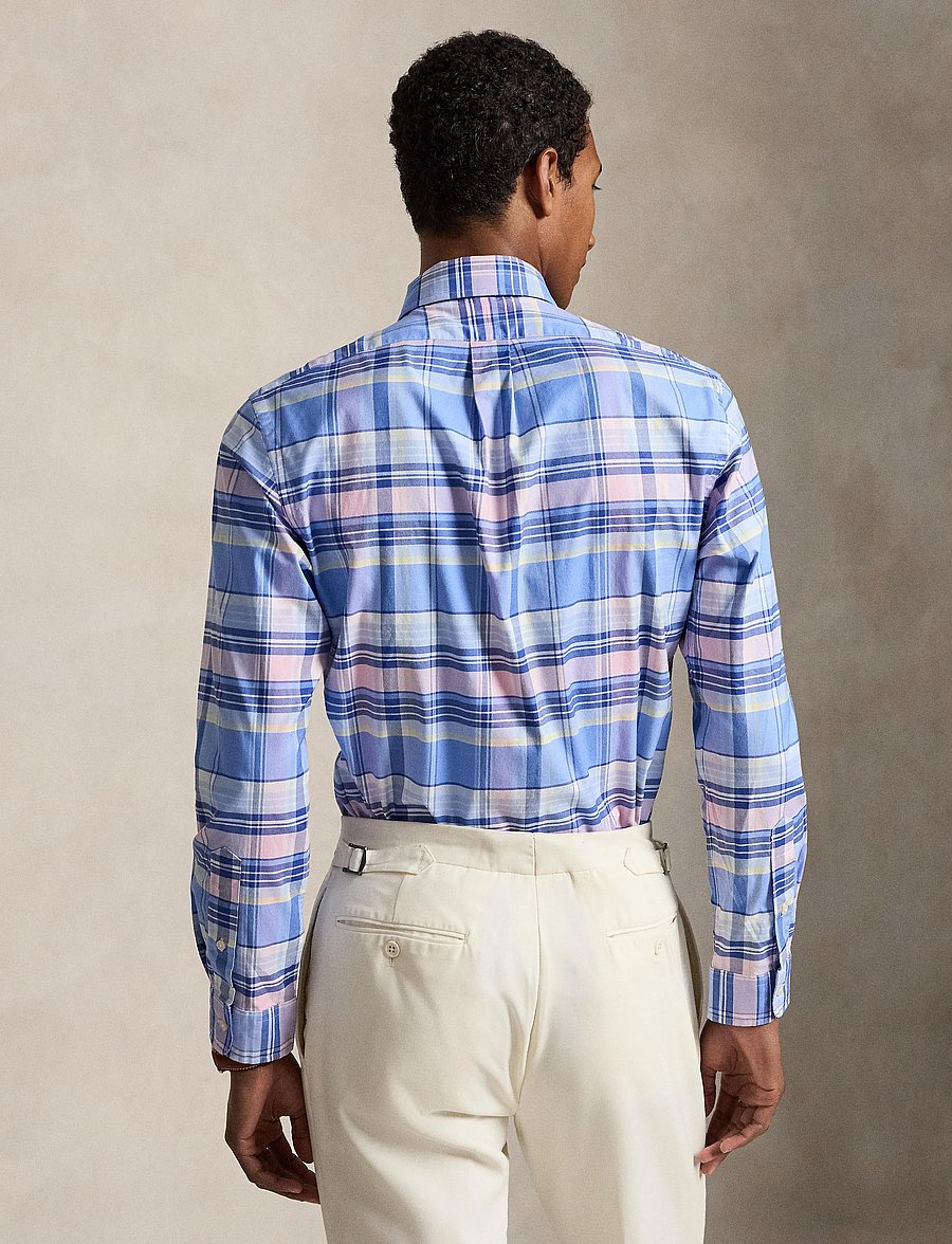 Polo Ralph Lauren - PINPOINT OXFORD-WVN-SHIRT - ternede skjorter - 7107a blue pink m - 3