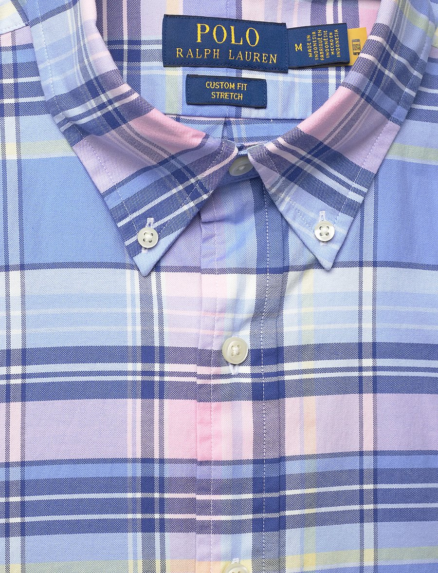 Polo Ralph Lauren - PINPOINT OXFORD-WVN-SHIRT - ternede skjorter - 7107a blue pink m - 4