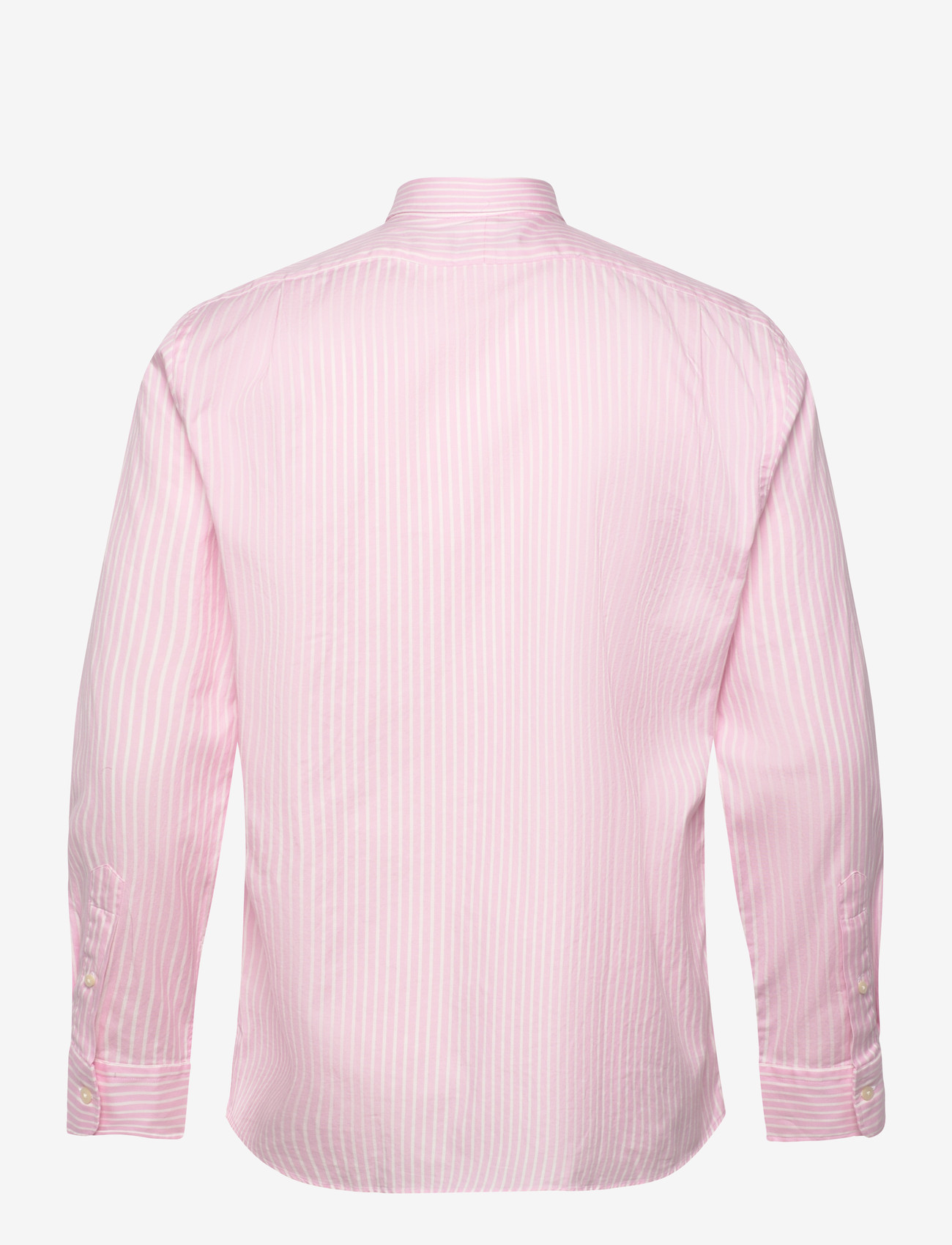 Polo Ralph Lauren - Custom Fit Striped Stretch Oxford Shirt - stribede skjorter - 7106b pink white - 1