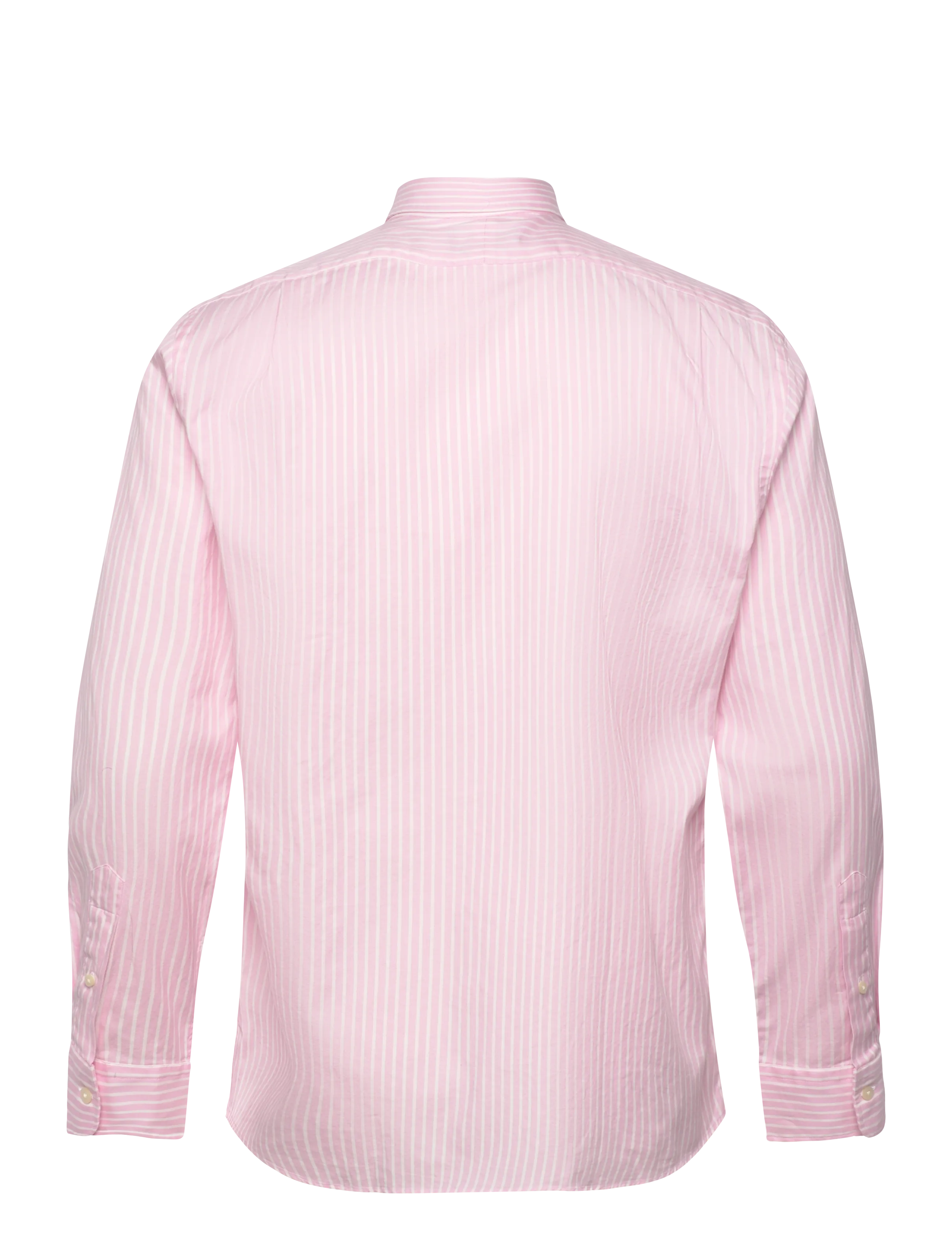 Polo Ralph Lauren - Custom Fit Striped Stretch Oxford Shirt - stribede skjorter - 7106b pink white - 1