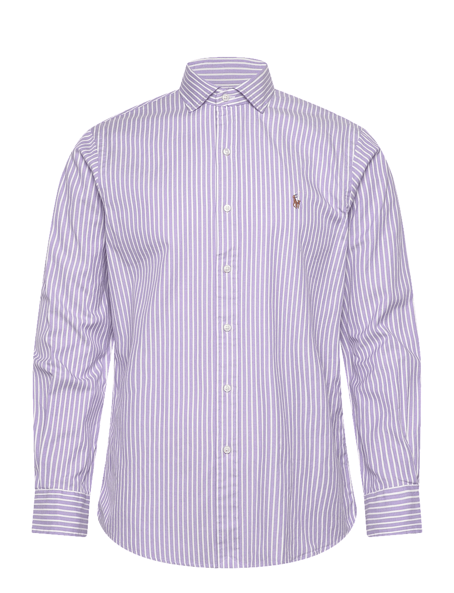Polo Ralph Lauren - Custom Fit Striped Stretch Oxford Shirt - chemises à rayures - 7106c lavender wh - 1