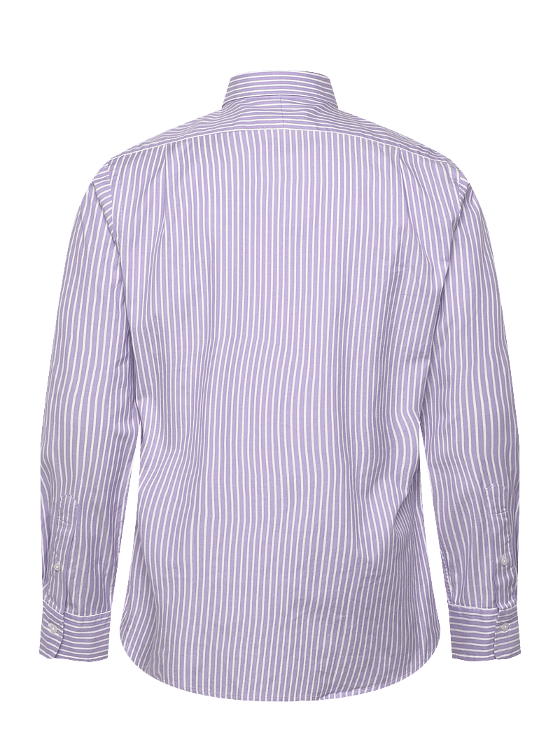 Polo Ralph Lauren - Custom Fit Striped Stretch Oxford Shirt - stribede skjorter - 7106c lavender wh - 1
