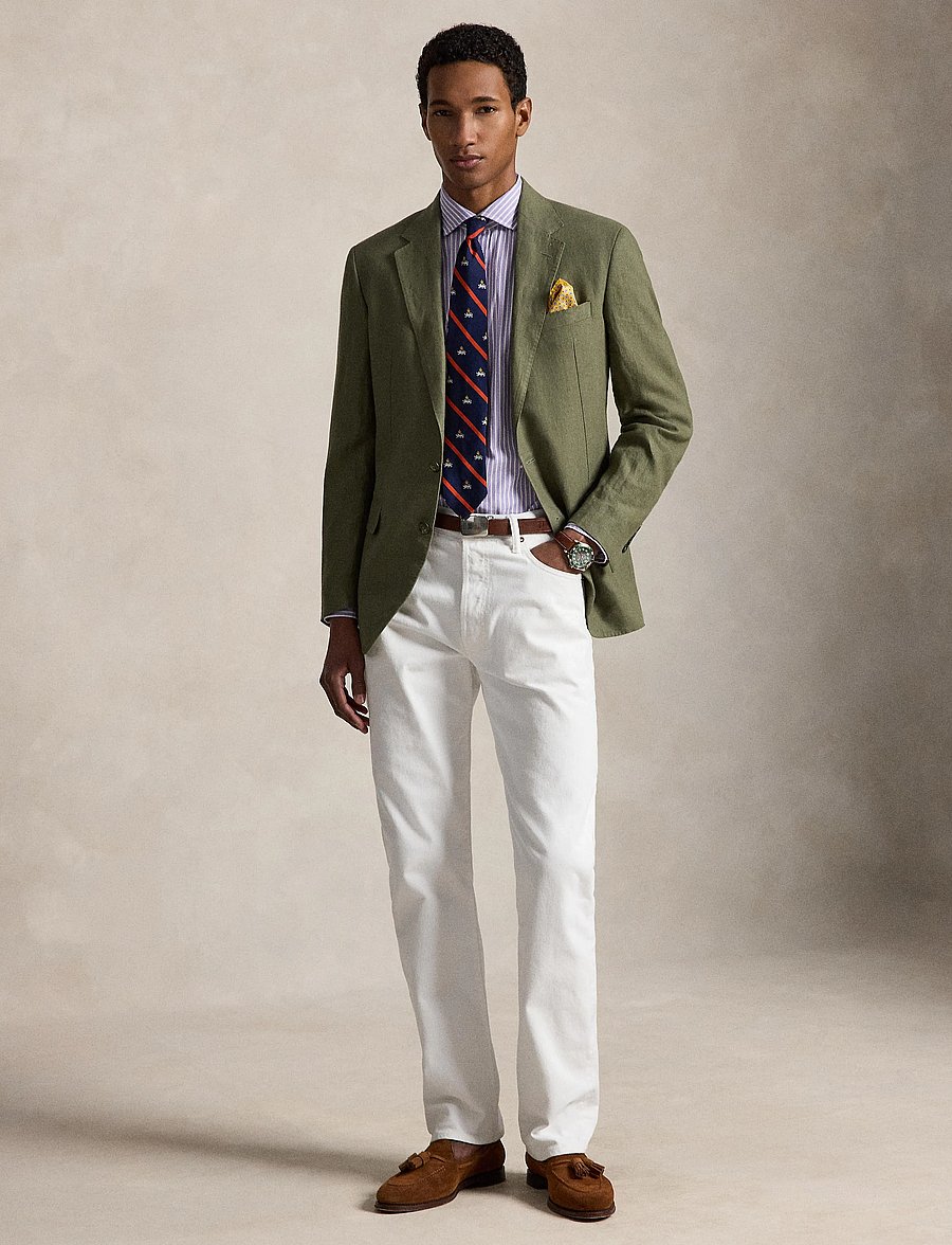 Polo Ralph Lauren - Custom Fit Striped Stretch Oxford Shirt - chemises à rayures - 7106c lavender wh - 0