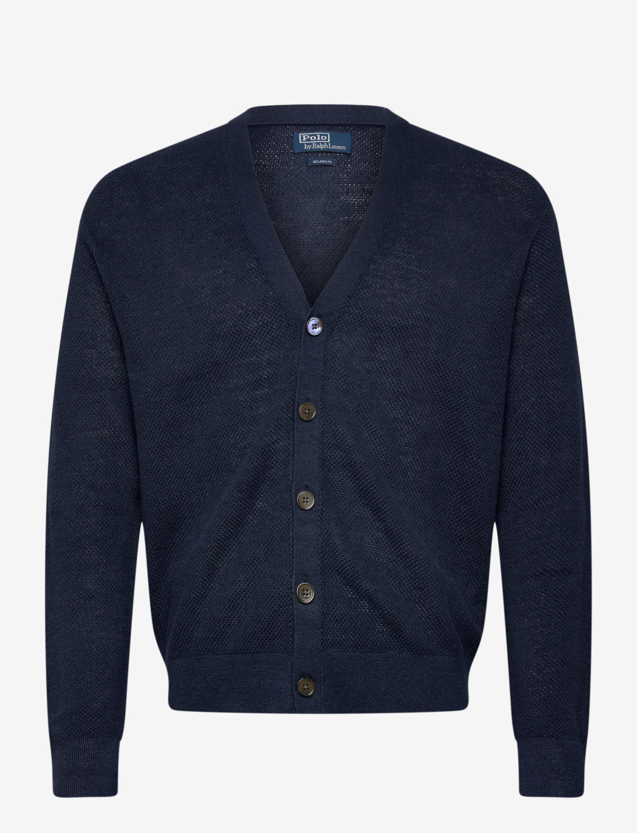 Polo Ralph Lauren - Relaxed Fit Linen Cardigan - gilets - newport navy - 0