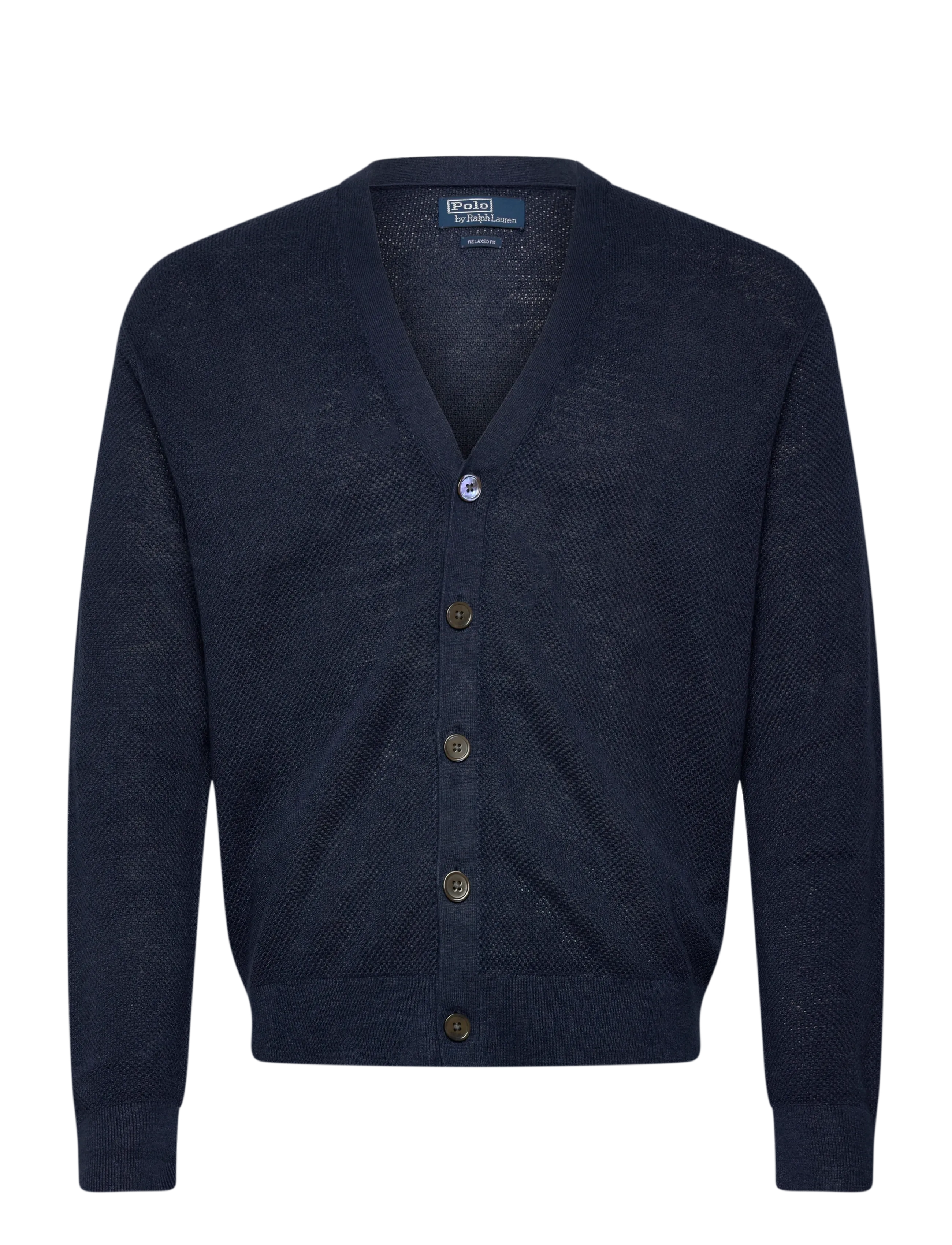 Polo Ralph Lauren - Relaxed Fit Linen Cardigan - cardigans - newport navy - 0