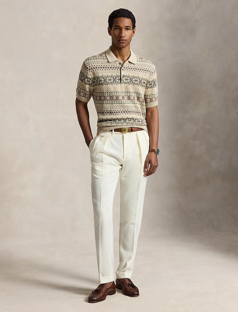 Polo Ralph Lauren - Fair Isle Polo-Collar Sweater - polostrik - tan combo - 3