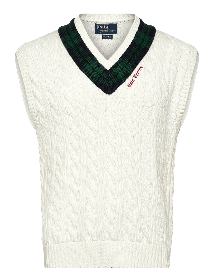 Polo Ralph Lauren - Relaxed Fit Cricket Sweater Vest - strickwesten - cream combo - 0