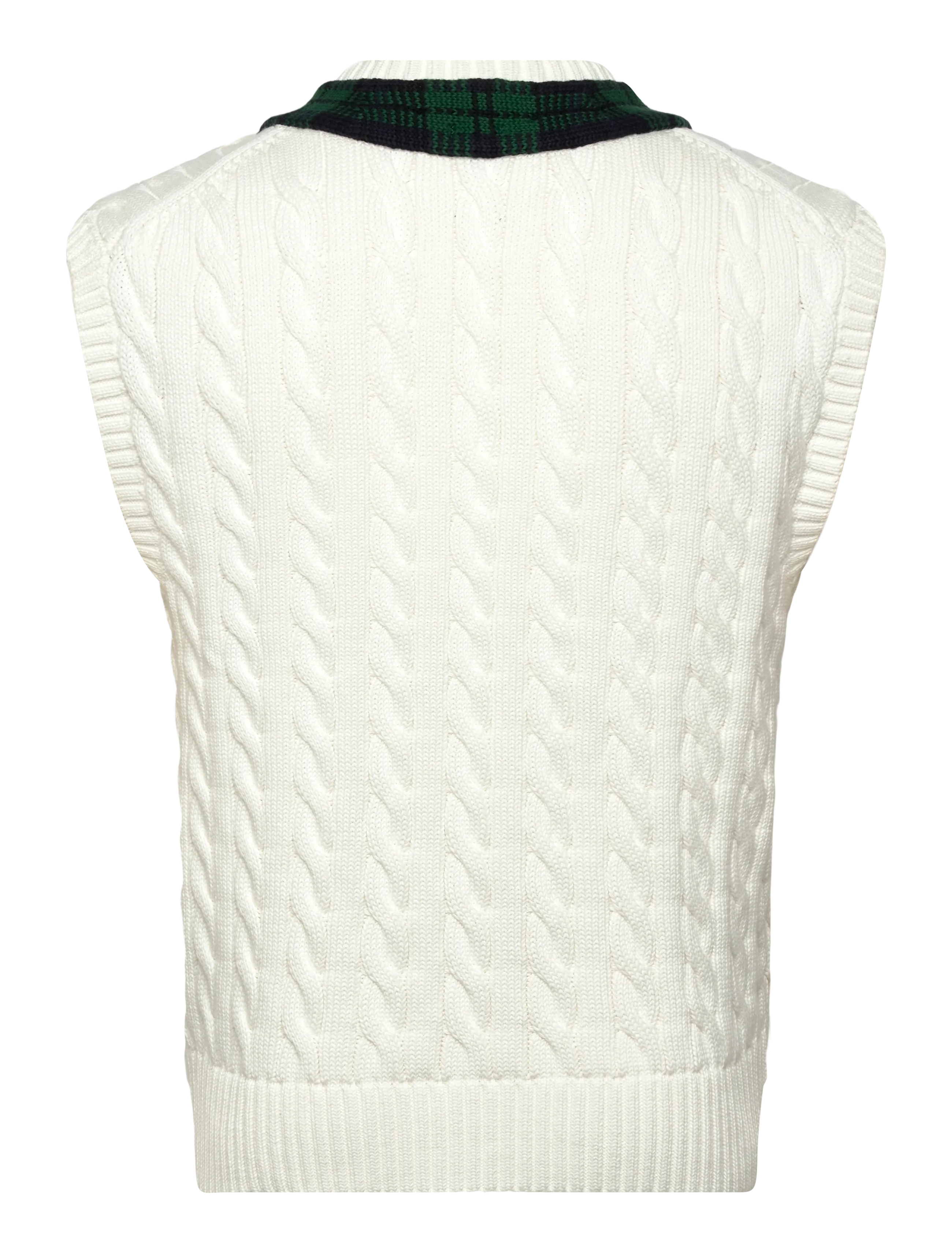 Polo Ralph Lauren - Relaxed Fit Cricket Sweater Vest - strikveste - cream combo - 1