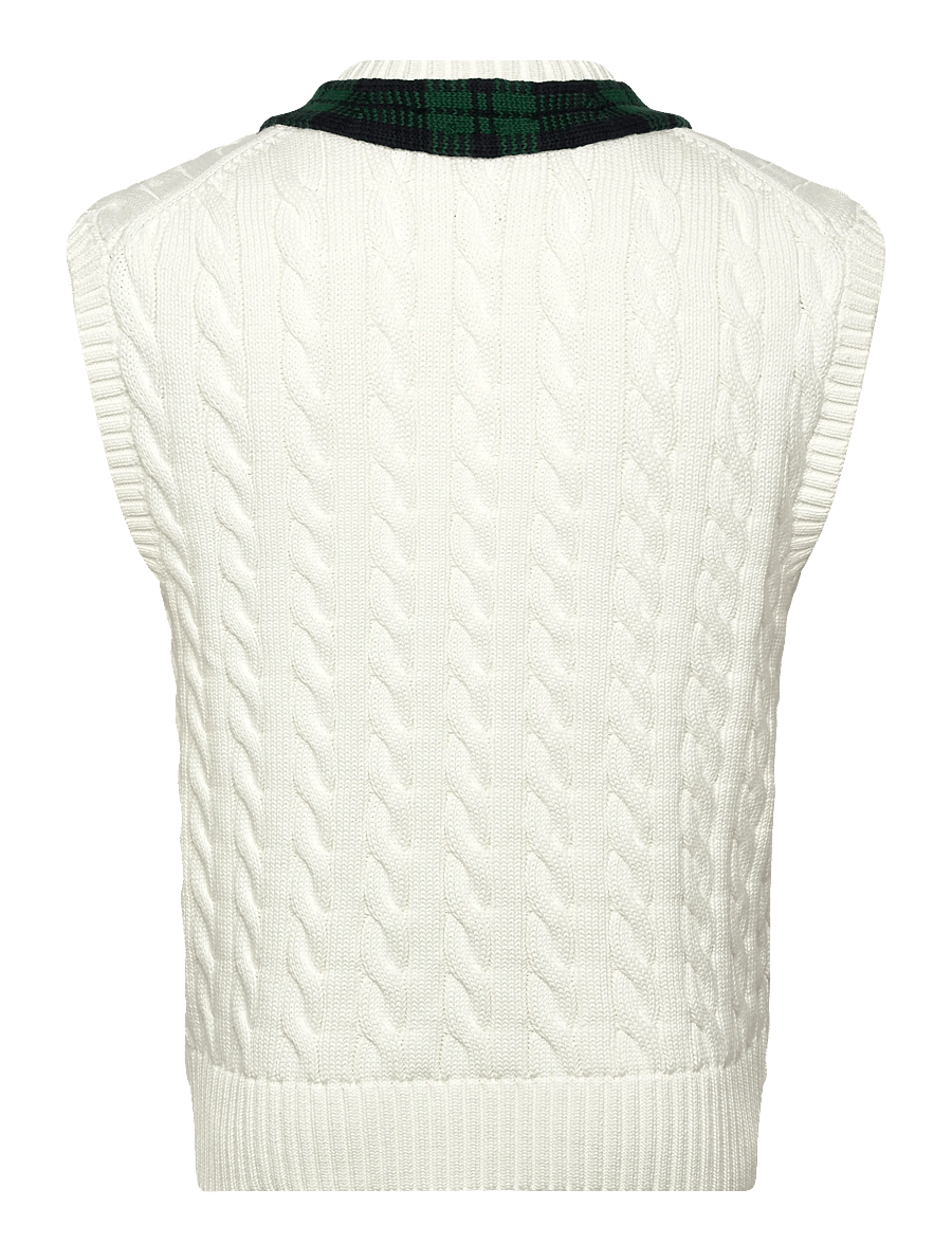 Polo Ralph Lauren - Relaxed Fit Cricket Sweater Vest - strickwesten - cream combo - 1