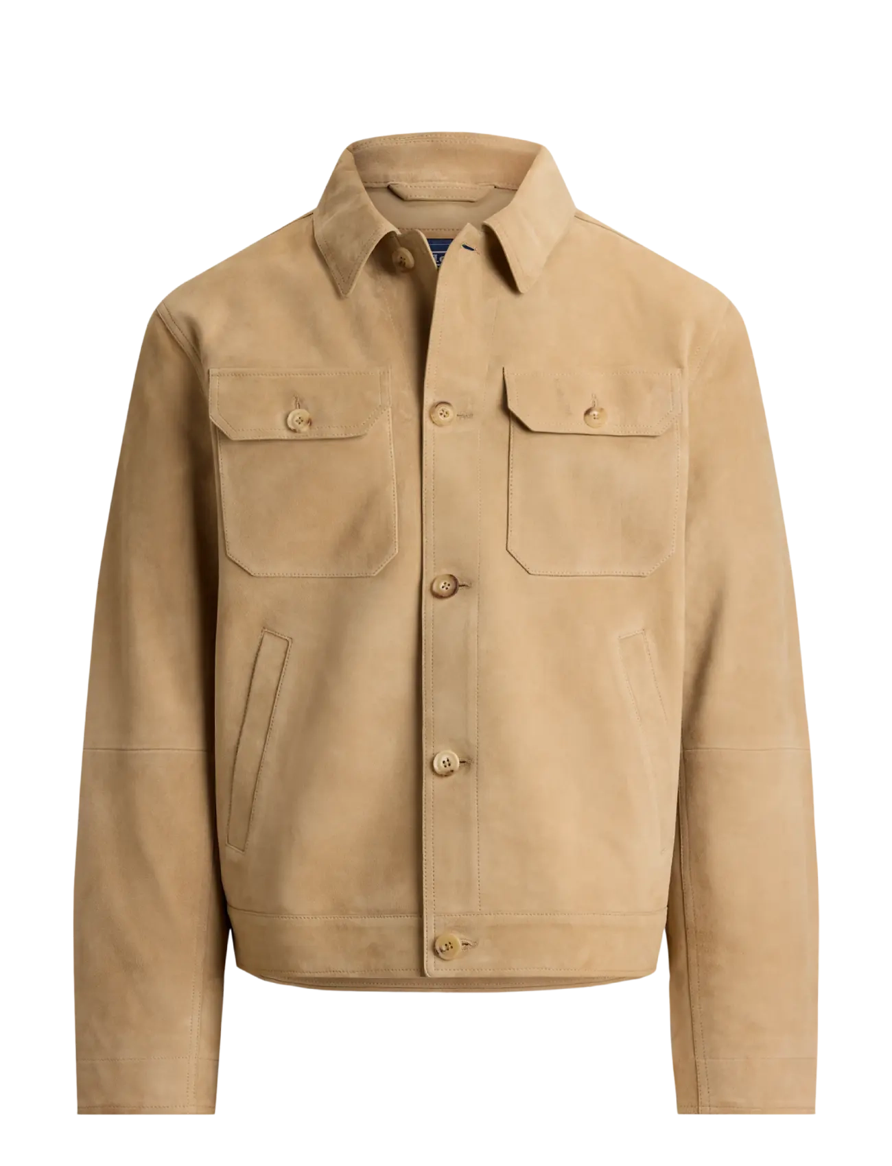 Polo Ralph Lauren The Ashdale Suede Shacket - Odinės striukės - CAFE TAN SUEDE / beige