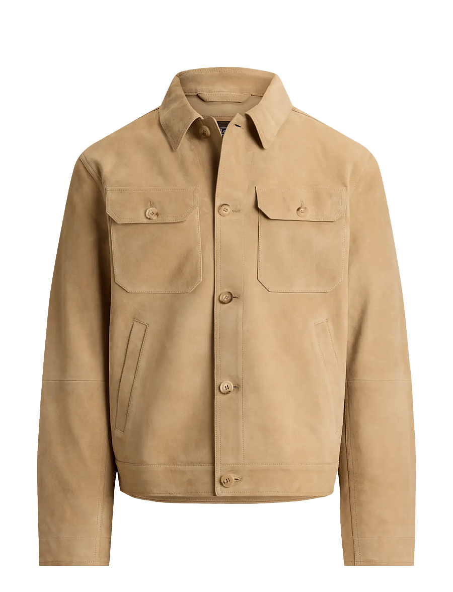 Polo Ralph Lauren - The Ashdale Suede Shacket - cafe tan suede - 0