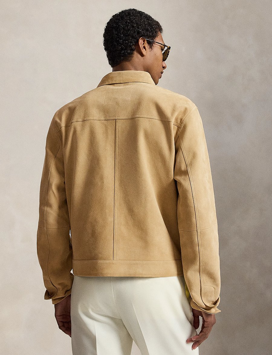 Polo Ralph Lauren - The Ashdale Suede Shacket - cafe tan suede - 1
