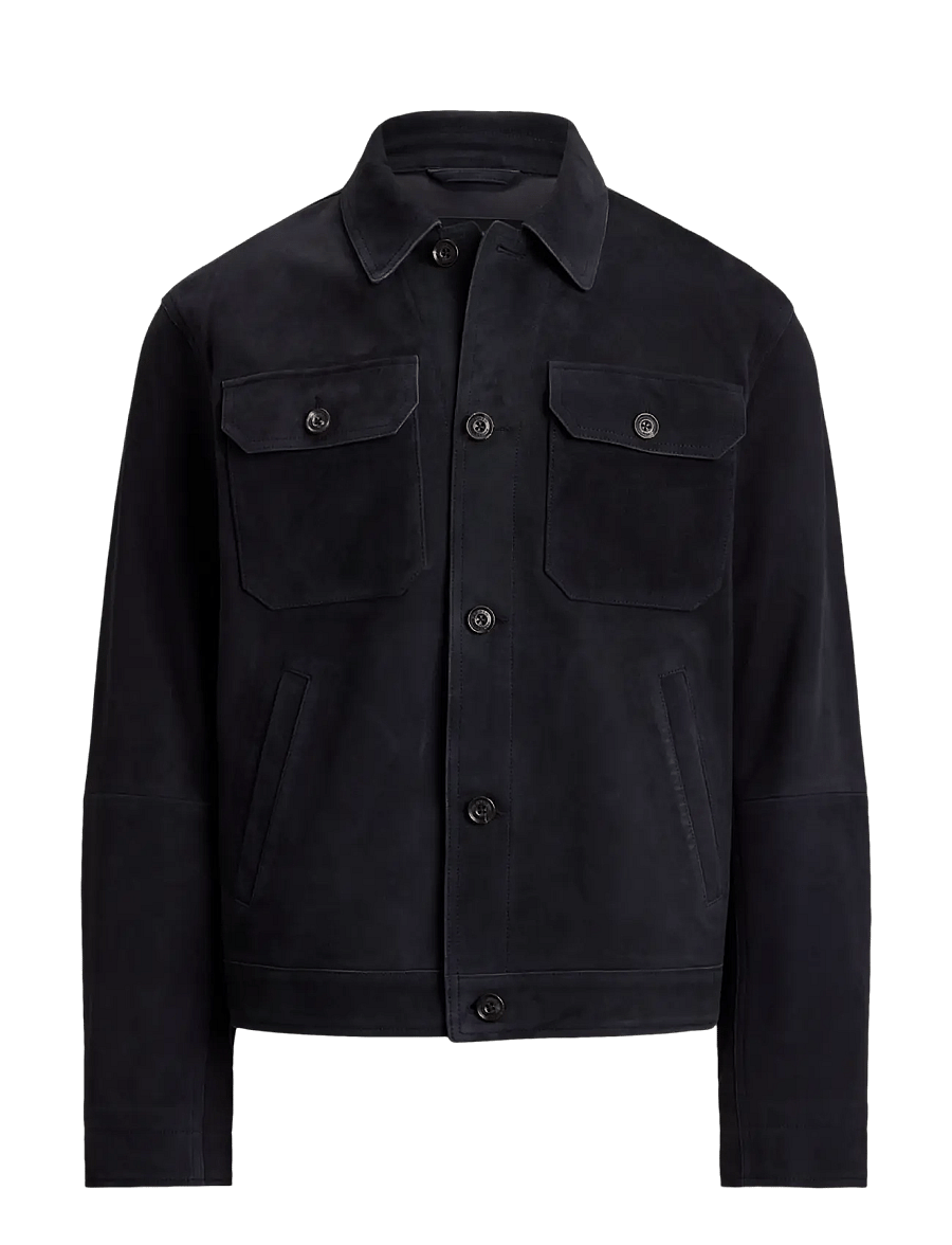 Polo Ralph Lauren - The Ashdale Suede Shacket - höstjackor - collection navy - 1