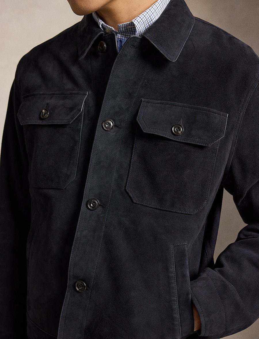 Polo Ralph Lauren - The Ashdale Suede Shacket - höstjackor - collection navy - 4