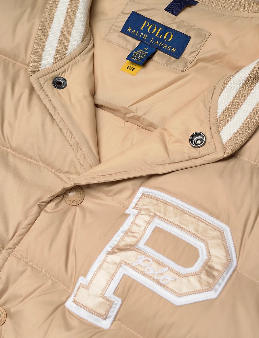 Polo Ralph Lauren - The Colden Quilted Letter Jacket - quiltede - classic tan - 2