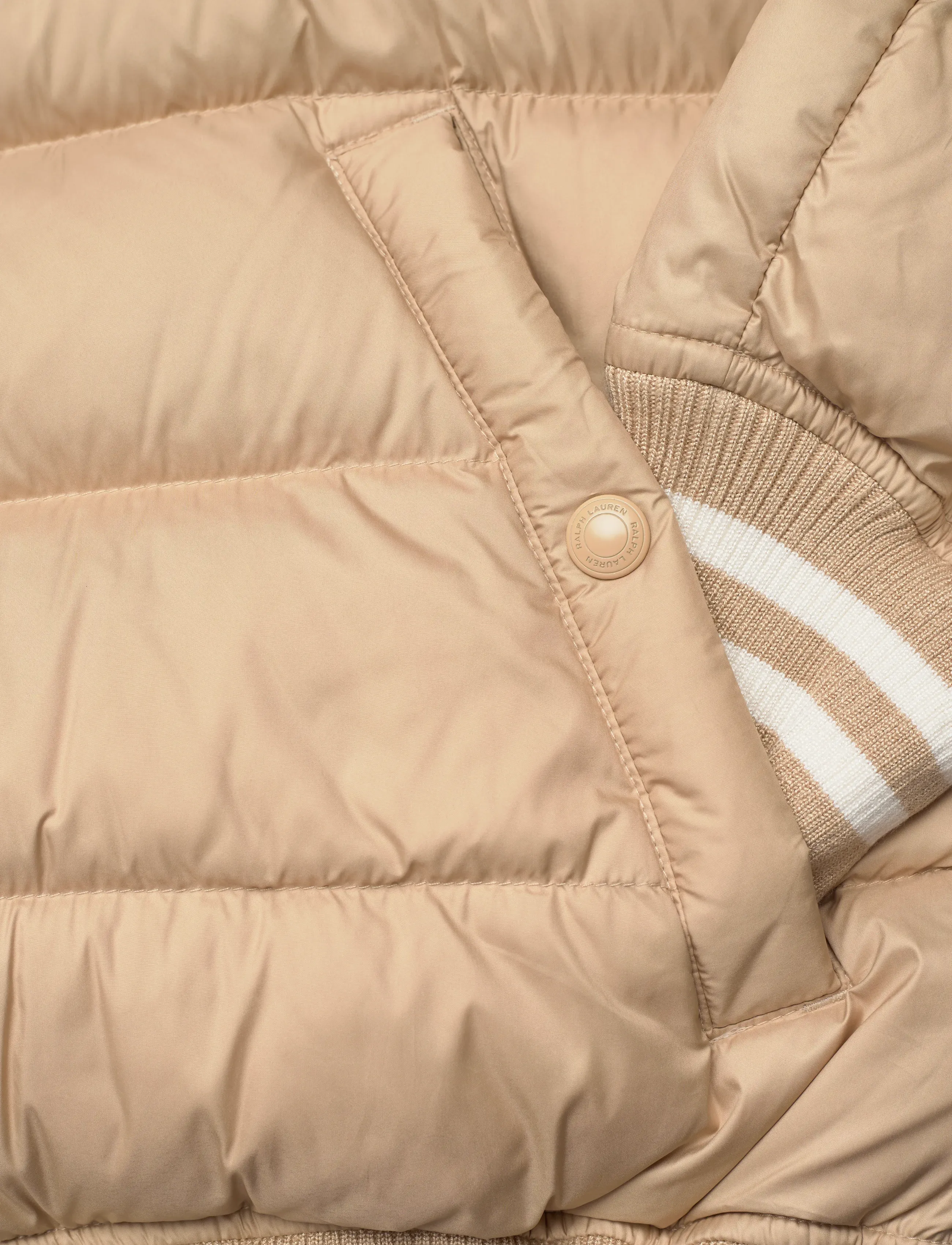 Polo Ralph Lauren - The Colden Quilted Letter Jacket - quiltede - classic tan - 3