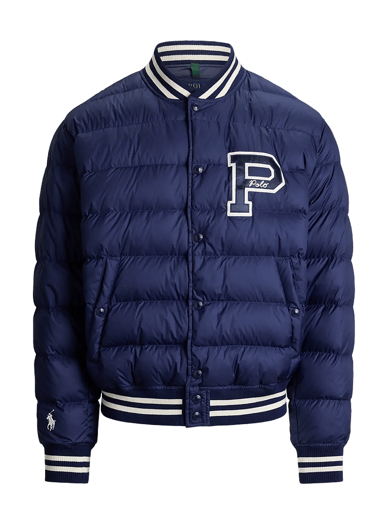 Polo Ralph Lauren - The Colden Quilted Letter Jacket - quiltede - newport navy - 1