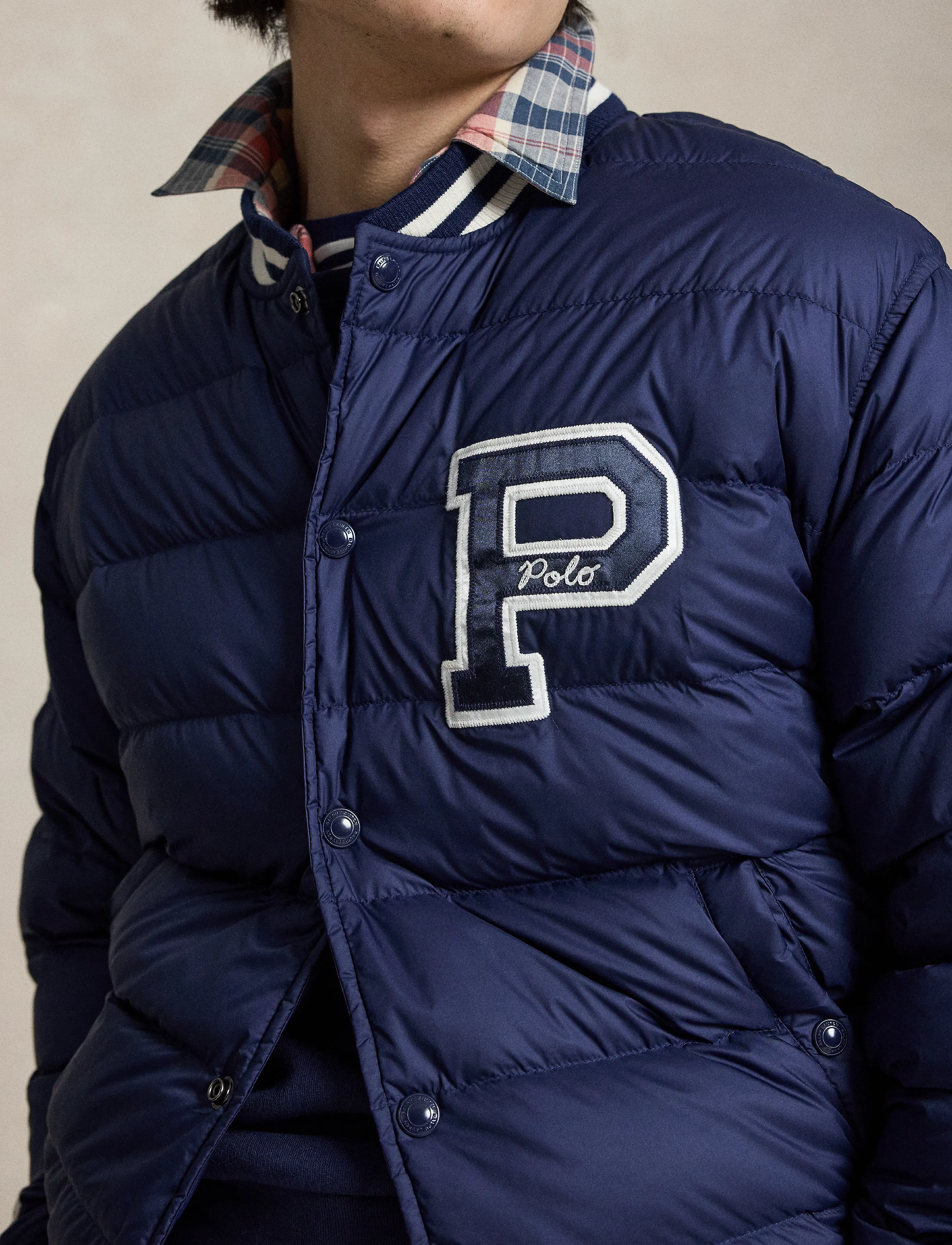 The Colden Quilted Letter Jacket 4