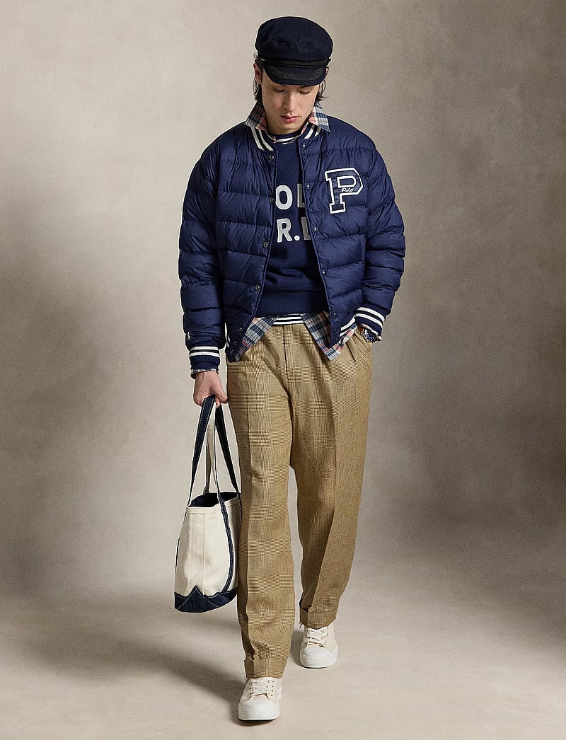 Polo Ralph Lauren - The Colden Quilted Letter Jacket - quiltede - newport navy - 4