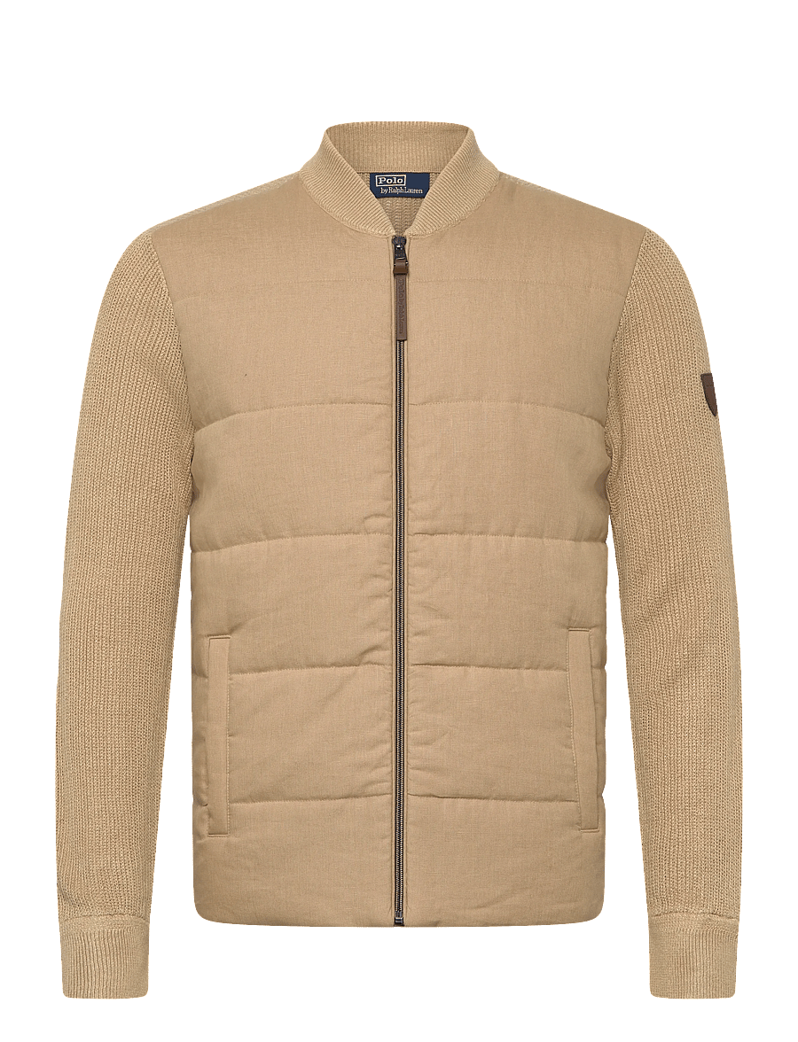 Polo Ralph Lauren - Hybrid Linen Full-Zip Sweater - kurtki hybrydowe - vintage khaki com - 0