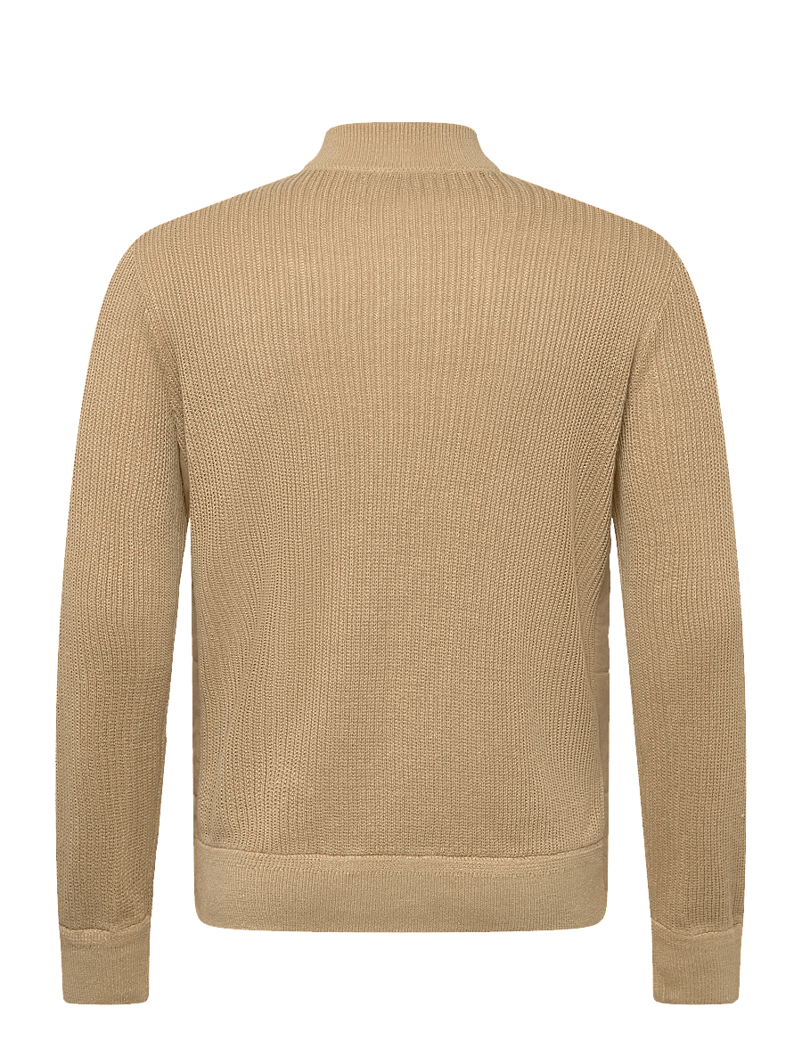 Polo Ralph Lauren - Hybrid Linen Full-Zip Sweater - kurtki hybrydowe - vintage khaki com - 1