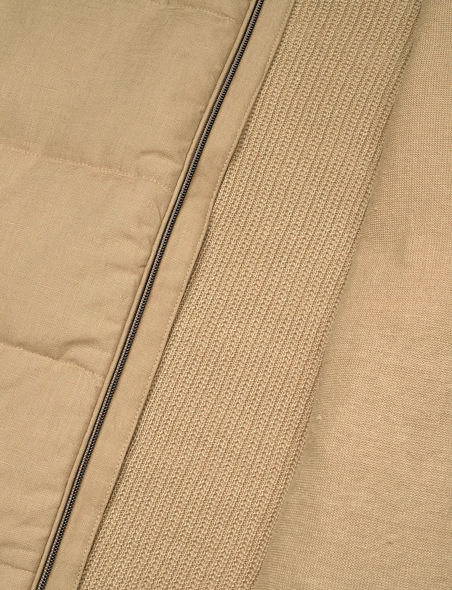 Polo Ralph Lauren - Hybrid Linen Full-Zip Sweater - kurtki hybrydowe - vintage khaki com - 4