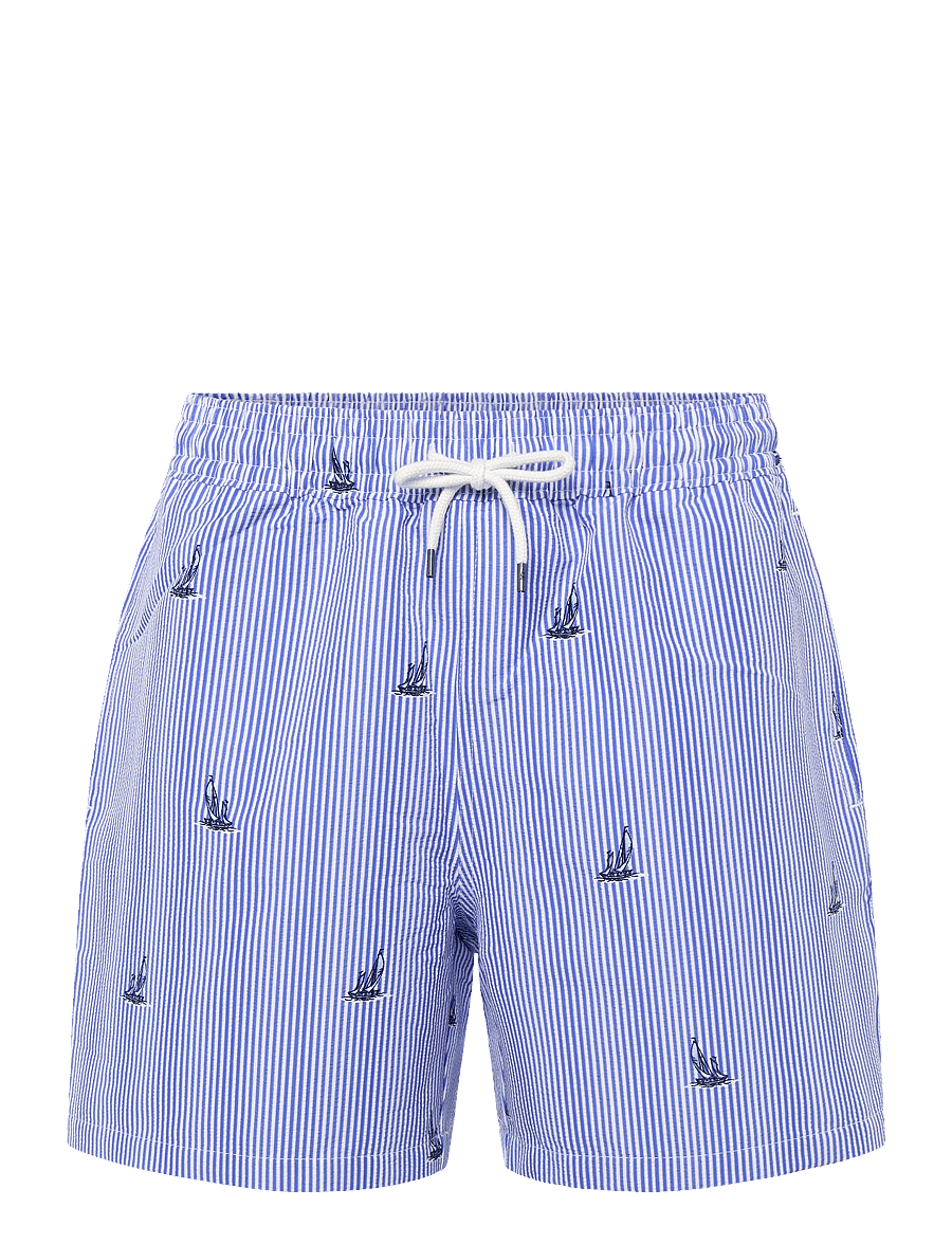 Polo Ralph Lauren - 5.75-Inch Traveler Classic Swim Trunk - badshorts - sailboat on strip - 1