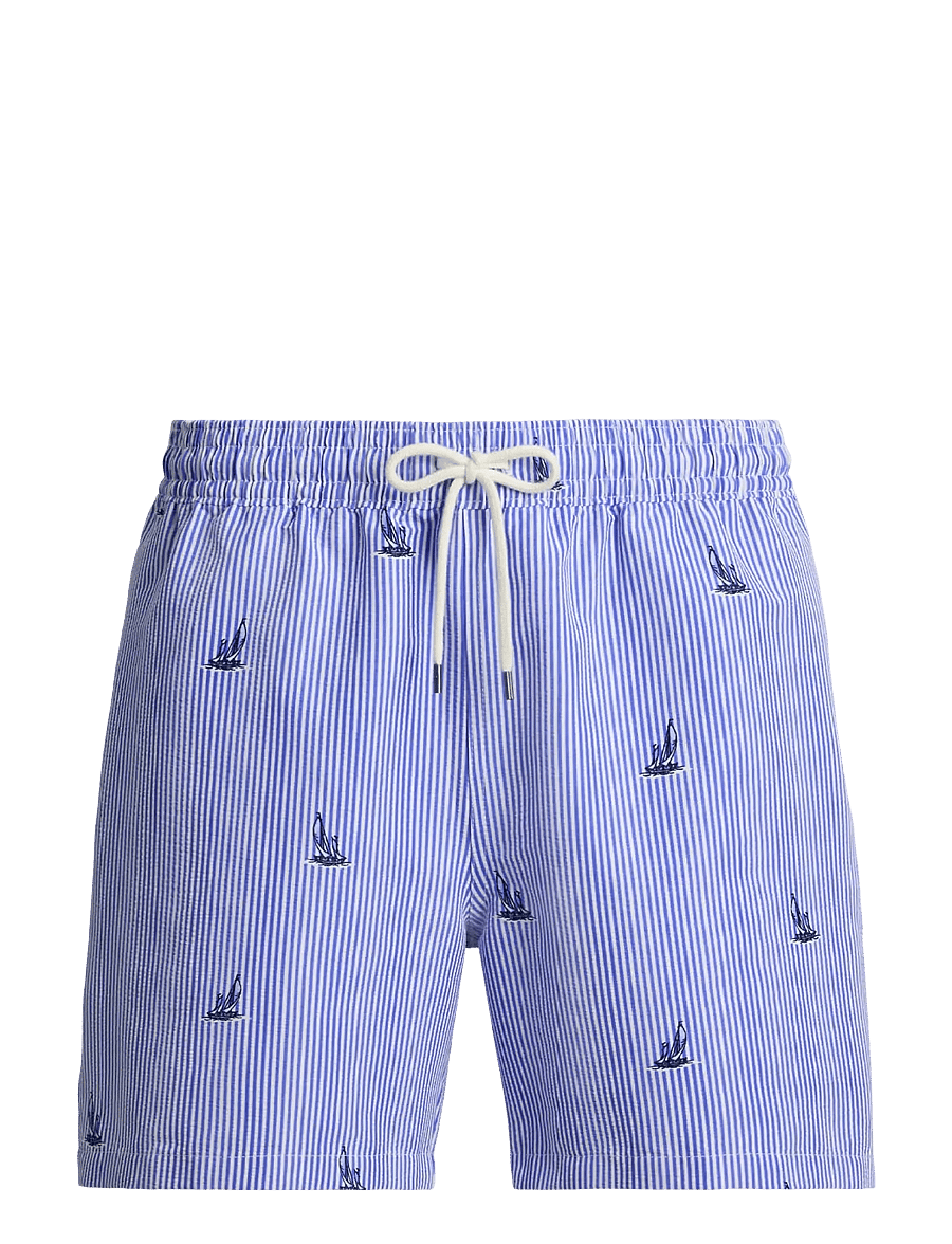 Polo Ralph Lauren - 5.75-Inch Traveler Classic Swim Trunk - badeshorts - sailboat on strip - 1