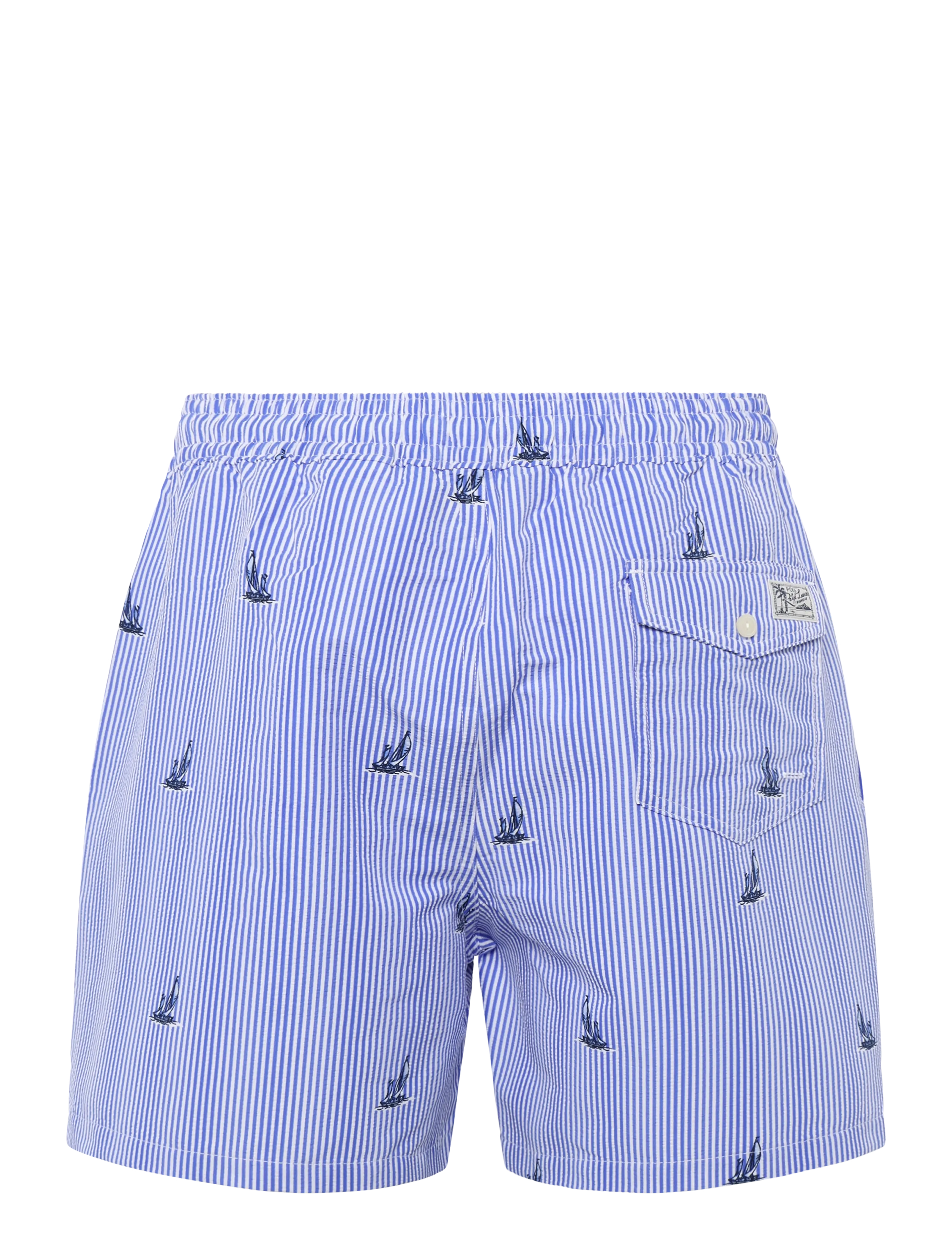 Polo Ralph Lauren - 5.75-Inch Traveler Classic Swim Trunk - badshorts - sailboat on strip - 2