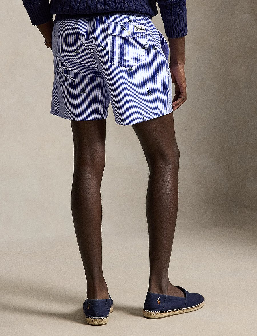 Polo Ralph Lauren - 5.75-Inch Traveler Classic Swim Trunk - badeshorts - sailboat on strip - 2