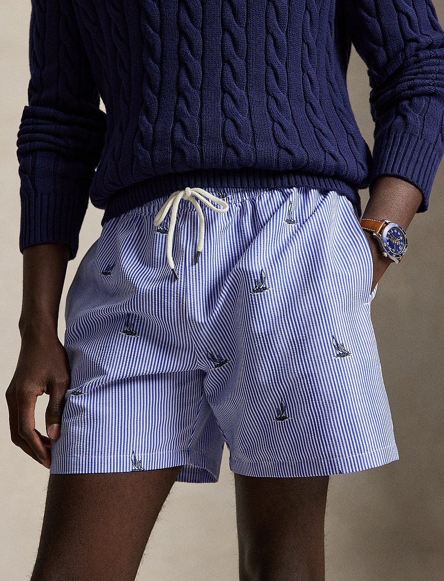 Polo Ralph Lauren - 5.75-Inch Traveler Classic Swim Trunk - badeshorts - sailboat on strip - 3