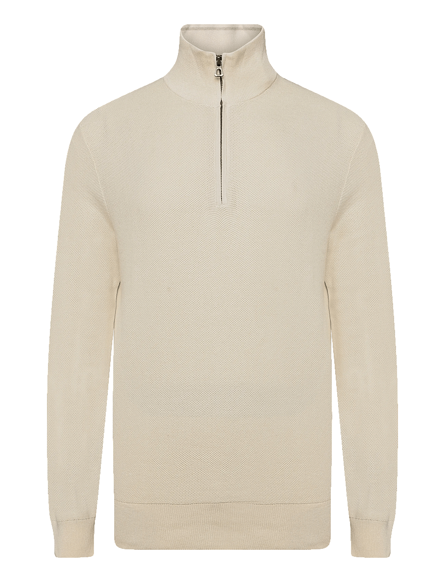 Polo Ralph Lauren - 32/2 COTTON-SWEATER-HALF ZIP - pullover mit halbem reißverschluss - andover cream - 1