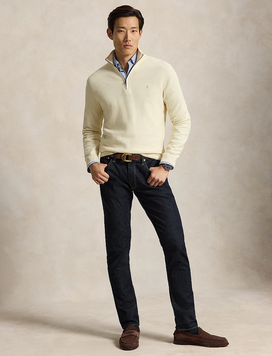 Polo Ralph Lauren - 32/2 COTTON-SWEATER-HALF ZIP - pullover mit halbem reißverschluss - andover cream - 5