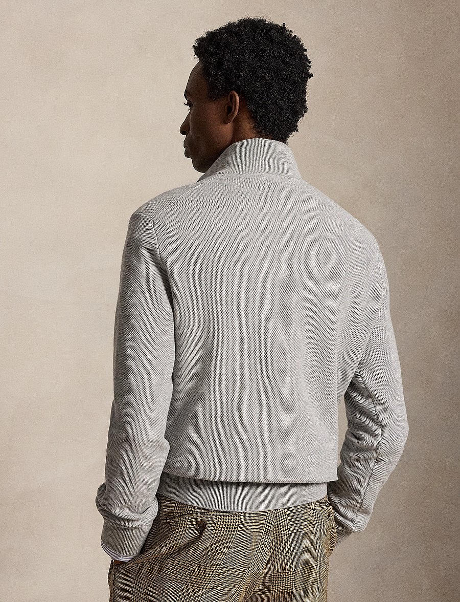Polo Ralph Lauren - 32/2 COTTON-SWEATER-HALF ZIP - pullover mit halbem reißverschluss - andover heather - 3