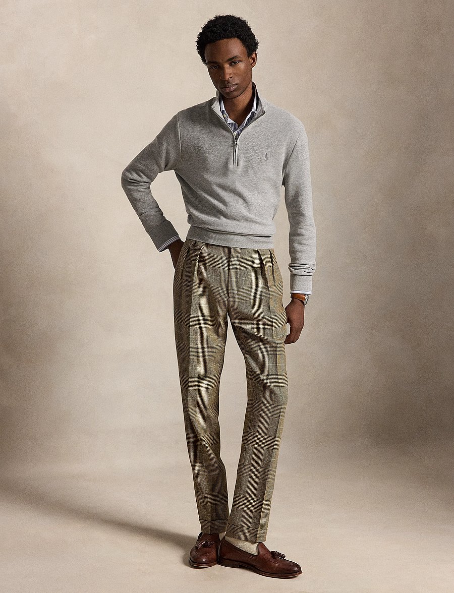 Polo Ralph Lauren - 32/2 COTTON-SWEATER-HALF ZIP - pullover mit halbem reißverschluss - andover heather - 4