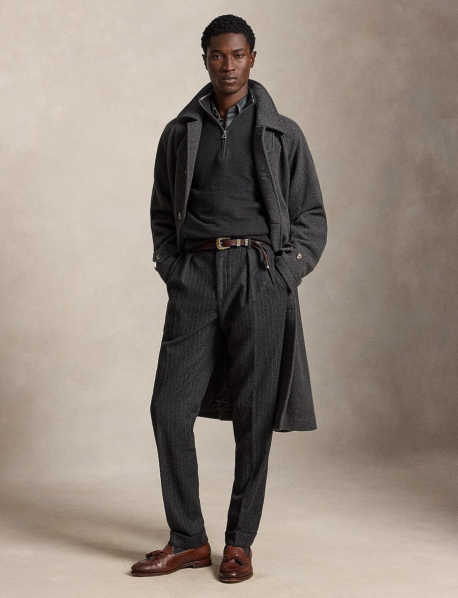 Polo Ralph Lauren - Mesh-Knit Cotton Quarter-Zip Sweater - pullover mit halbem reißverschluss - dark granite heat - 5
