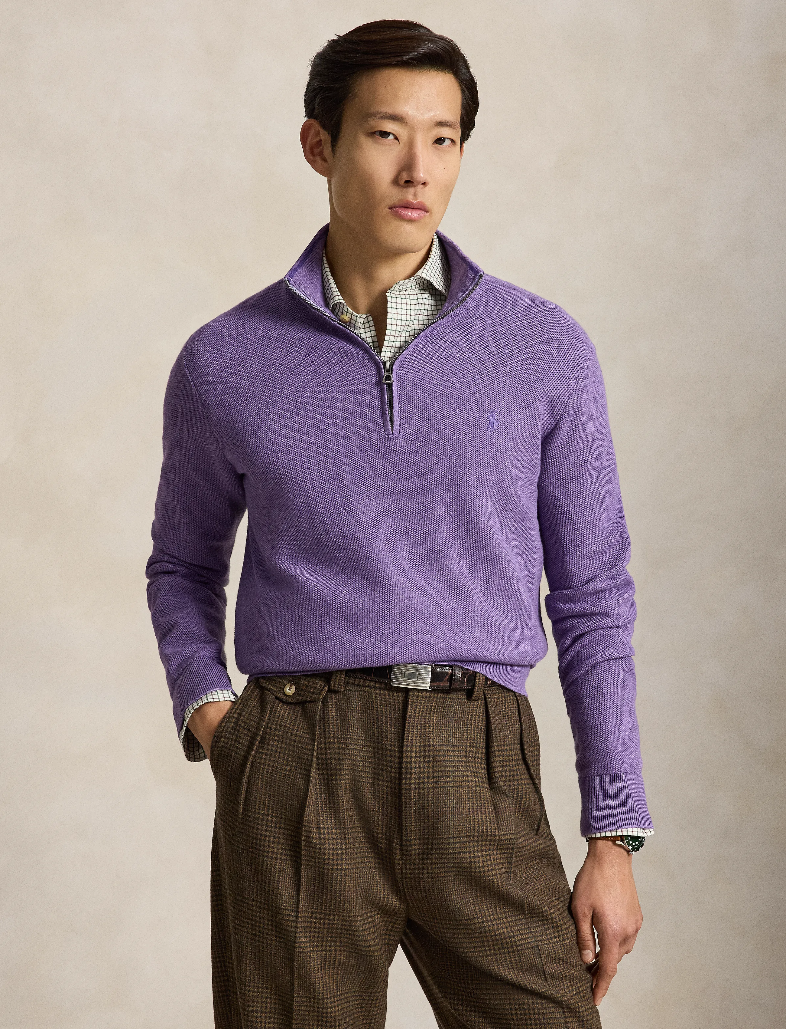 Polo Ralph Lauren - 32/2 COTTON-SWEATER-HALF ZIP - pullover mit halbem reißverschluss - light coronet pur - 3