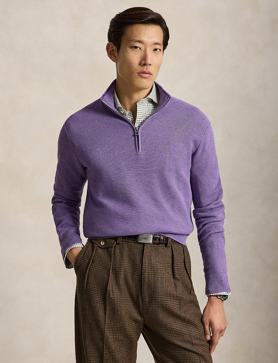 Polo Ralph Lauren - 32/2 COTTON-SWEATER-HALF ZIP - pullover mit halbem reißverschluss - light coronet pur - 3