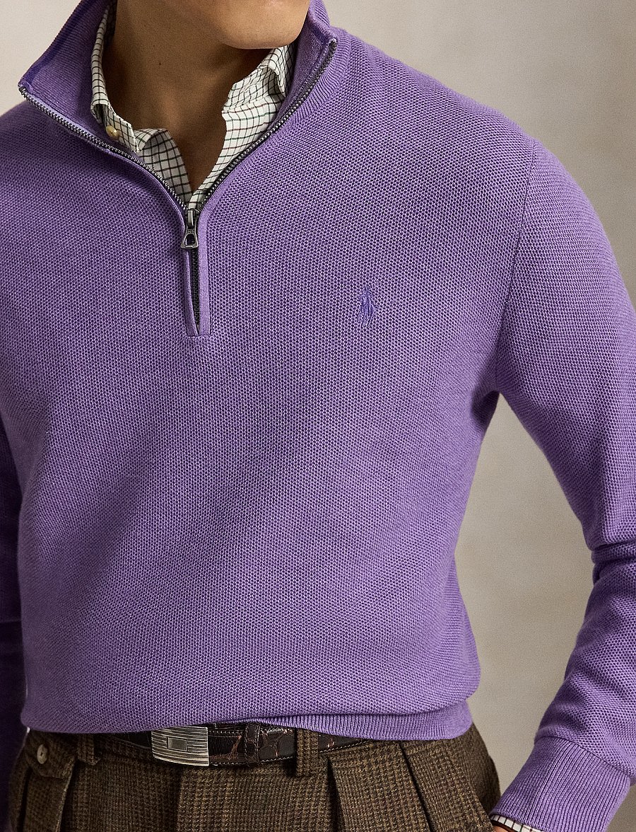 Polo Ralph Lauren - 32/2 COTTON-SWEATER-HALF ZIP - pullover mit halbem reißverschluss - light coronet pur - 4