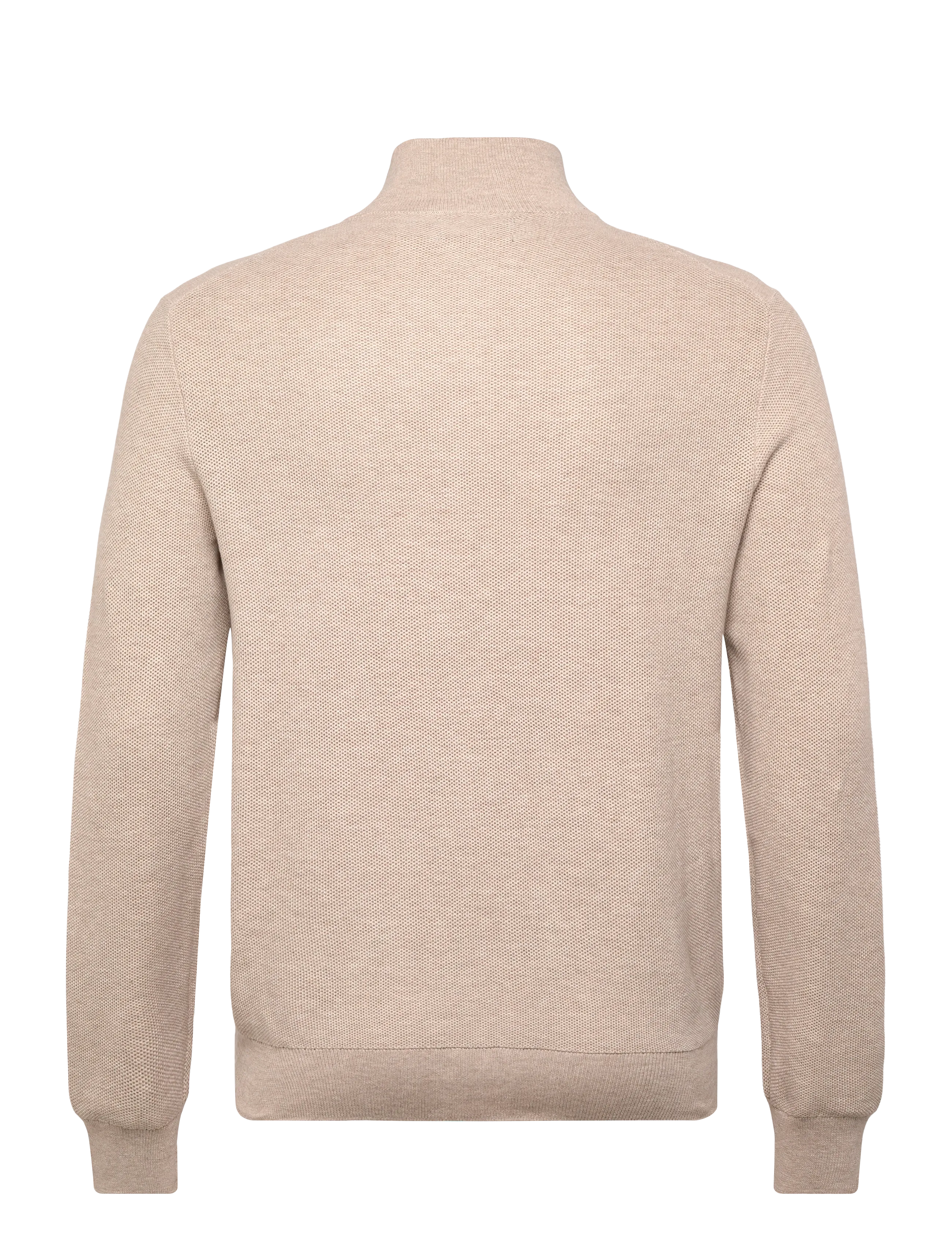 Polo Ralph Lauren - Mesh-Knit Cotton Quarter-Zip Sweater - tõmblukk-kaelusega džemprid - light walnut brow - 1