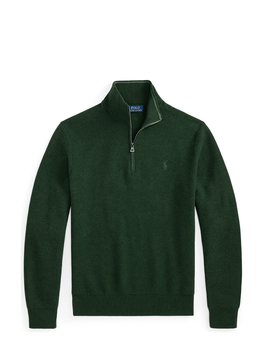 Polo Ralph Lauren - 32/2 COTTON-SWEATER-HALF ZIP - pullover mit halbem reißverschluss - lodgepole pine he - 1