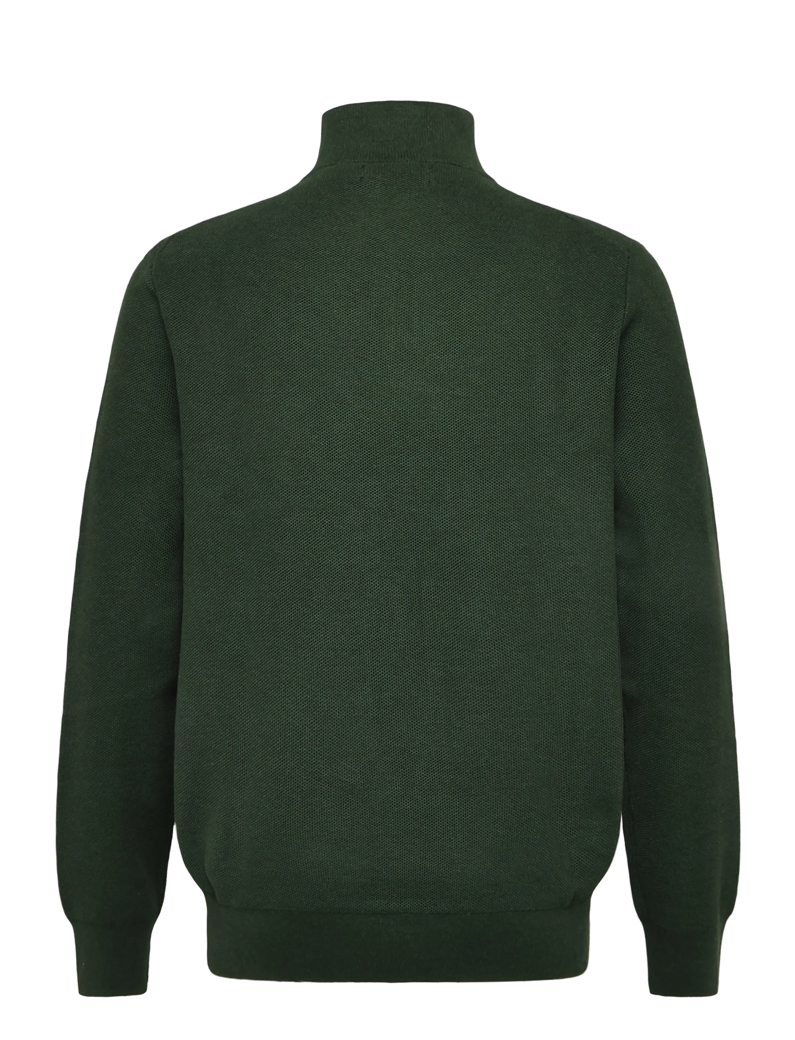 Polo Ralph Lauren - Mesh-Knit Cotton Quarter-Zip Sweater - poolpika lukuga džemprid - lodgepole pine he - 2