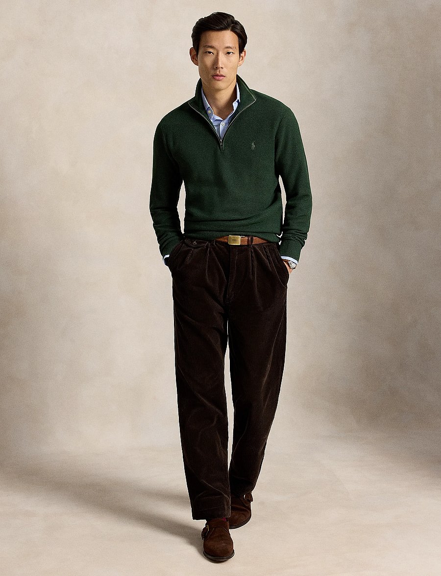 Polo Ralph Lauren - 32/2 COTTON-SWEATER-HALF ZIP - pullover mit halbem reißverschluss - lodgepole pine he - 4