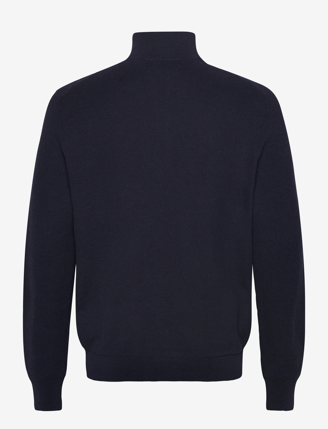 Polo Ralph Lauren - Mesh-Knit Cotton Quarter-Zip Sweater - halfzip strik - navy hthr - 1